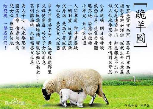 跪羊图