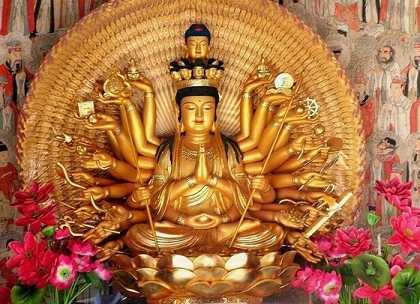 两座寺庙山泉干枯，念观音菩萨泉水突然涌出